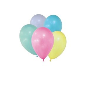 Ballon, Pastel farve, 12 pr pose
