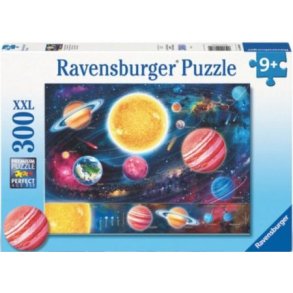 Ravensburger puslespil - 300 brikker med Solsystemet