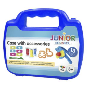 Kuffert med modellervoks og tilbehr 