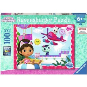Ravensburger puslespil - 100 brikker med Gabby's dukkehus