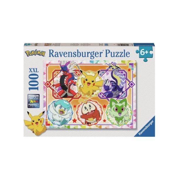 Ravensburger puslespil - 100 brikker med Pok�mon Scarlet and Violet Legends!