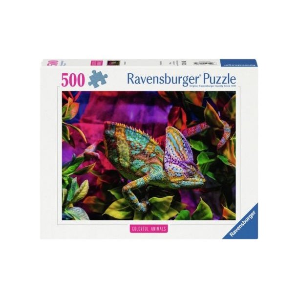 Ravensburger puslespil - 500 brikker med Kam�leonen 