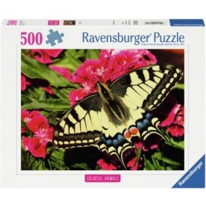 Ravensburger puslespil - 500 brikker med Sommerfugl