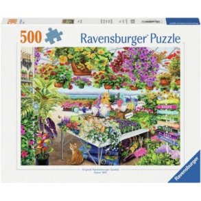 Ravensburger puslespil - 500 brikker med Havecenter