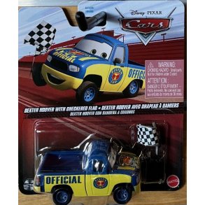 Disney Pixar Cars - Dexter Hoover med ternet flag