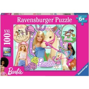 Ravensburger puslespil - 100 brikker med barbie