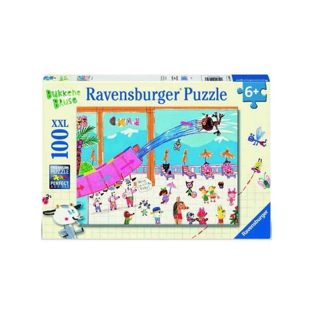 Ravensburger puslespil - 100 brikker med Bukkene Bruse Hasta la vista!