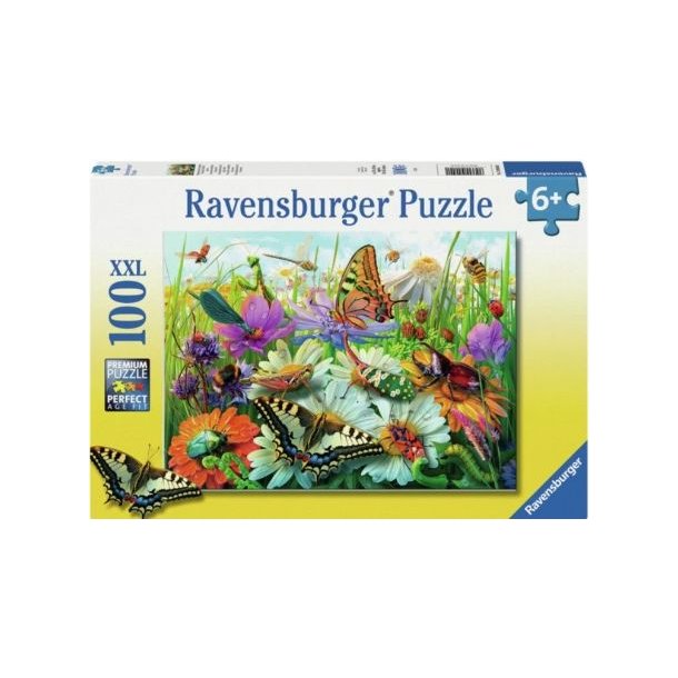 Ravensburger puslespil - 100 brikker med Insekter