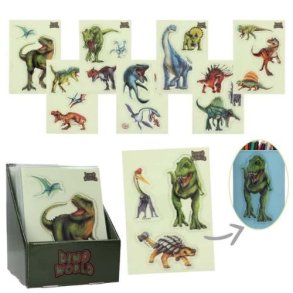 Dino World Gel Stickers
