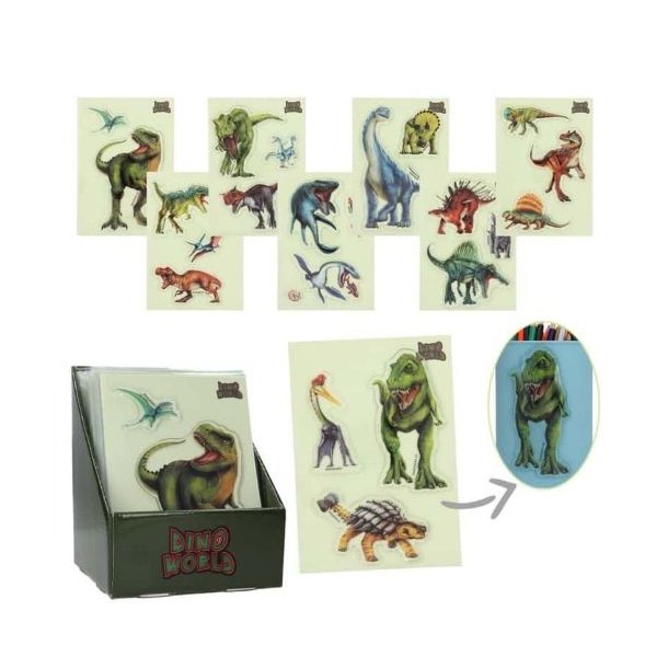 Dino World Gel Stickers