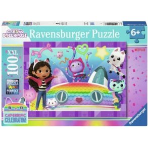Ravensburger puslespil - 100 brikker med Gabby's dukkehus