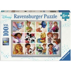 Ravensburger puslespil - 100 brikker med Disney Karakterer 