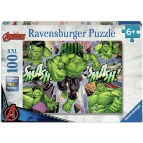 Ravensburger puslespil - 100 brikker med Marvel Hulk