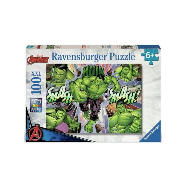 Ravensburger puslespil - 100 brikker med Marvel Hulk