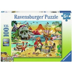 Ravensburger puslespil - 100 brikker med Skatte