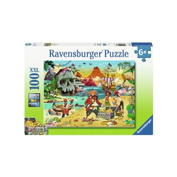 Ravensburger puslespil - 100 brikker med Skatte