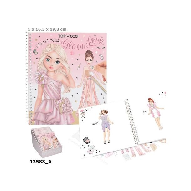 TOPModel Dress Me Up Stickers Malebog GLAM LOOK