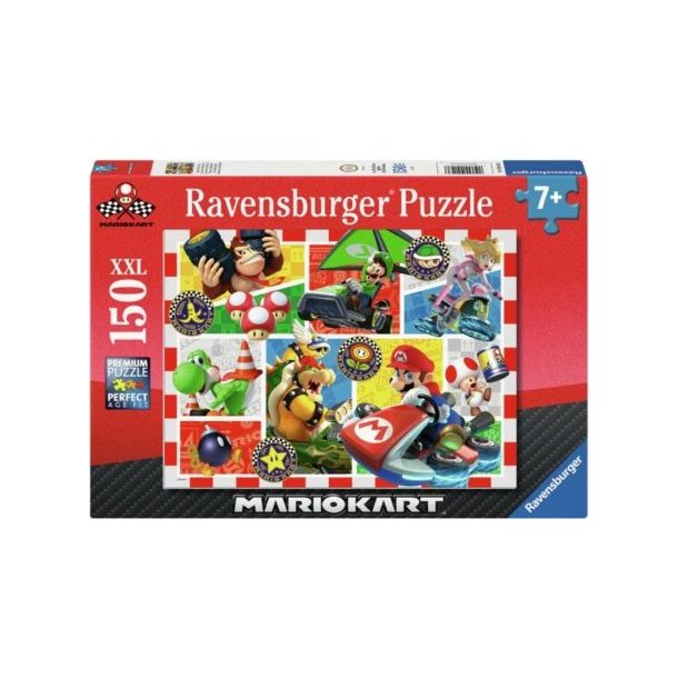 Ravensburger puslespil - 150 brikker med Mario Kart