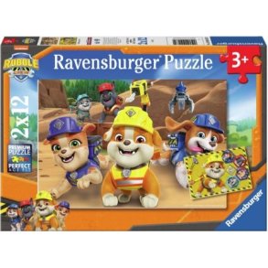 Ravensburger puslespil - 2x12 brikker med Paw Patrol - Rubble