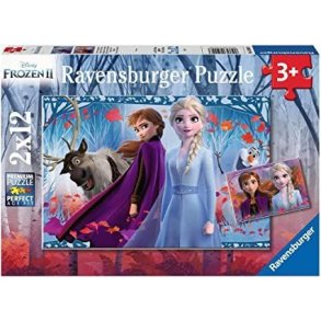 Ravensburger puslespil - 2x12 brikker med Frozen 2