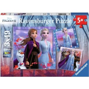 Ravensburger puslespil - 3x49 brikker med Frost II