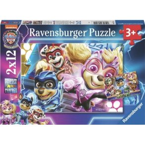 Ravensburger puslespil - 2x12 brikker med Paw Patrol filmen