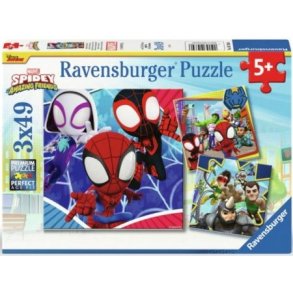 Ravensburger puslespil - 3x49 brikker med Spidey Amazing Friends