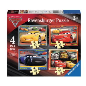 Ravensburger puslespil - 4 in a box med Cars
