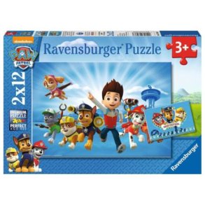 Ravensburger puslespil - 2x12 brikker med Paw Patrol