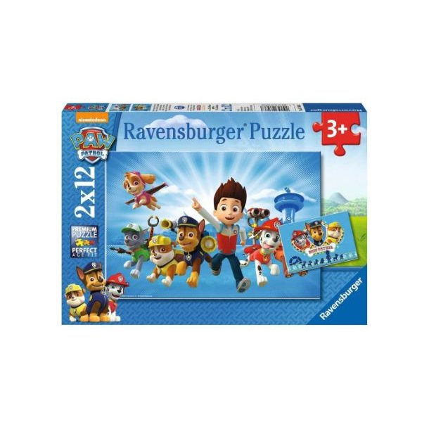 Paw Patrol 2x12p, Ravensburger Puzzle