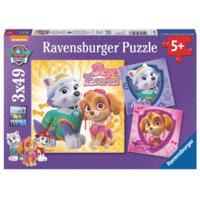 Ravensburger Puzzle Paw Patrol Glamourous Girls 3x49