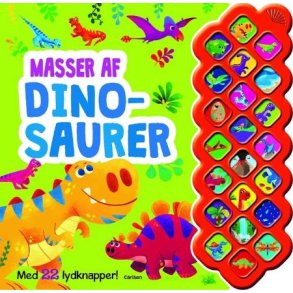 Masser af dinosaurer - med 22 lydknapper incl batterier