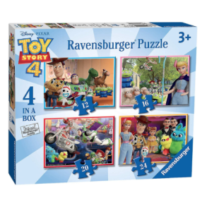 Ravensburger puslespil - 4 in a box med Toy story