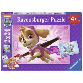 Ravensburger puslespil - 2x24 brikker med Skye & Everest