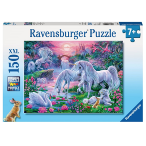 Ravensburger puslespil - 150 brikker med Enhjrninger ved solnedgang