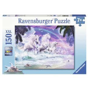 Ravensburger puslespil - 150 brikker med Enhjrninger p stranden