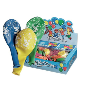 Balloner med 3-tal - forskellige farver, 5 stk 