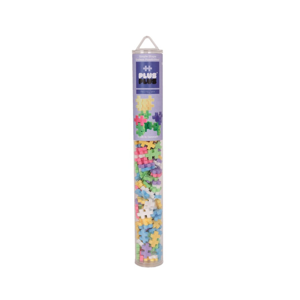 Plus plus - pastel mix tube, 100 pcs