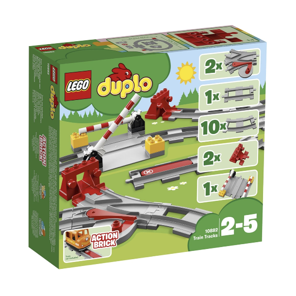 Lego Duplo - Skiftespor og bomme med skinner