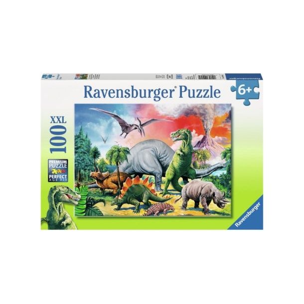 Ravensburger puslespil - 100 brikker med Dinosaurer