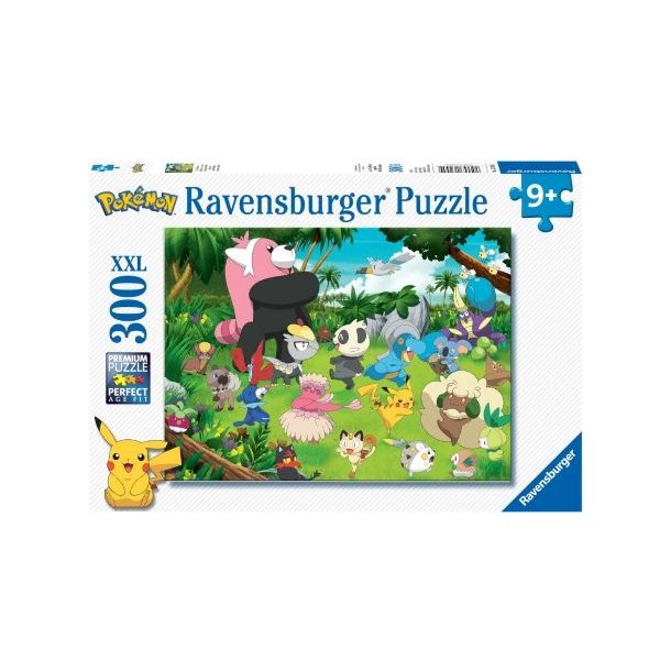 Ravensburger puslespil - 300 brikker med Vilde pokemon