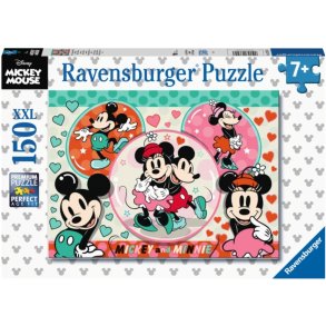 Ravensburger puslespil - 150 brikker med Mickey & Minnie 