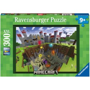 Ravensburger puslespil - 300 brikker med Minecraft