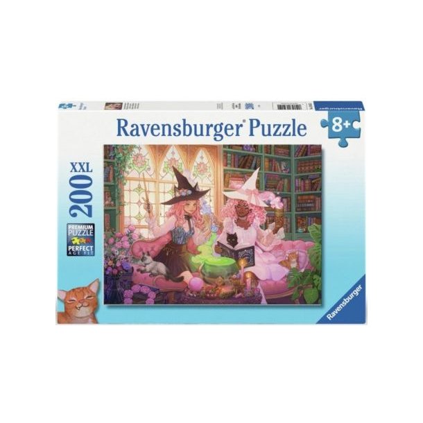 Ravensburger puslespil - 200 brikker med Magisk bibliotek