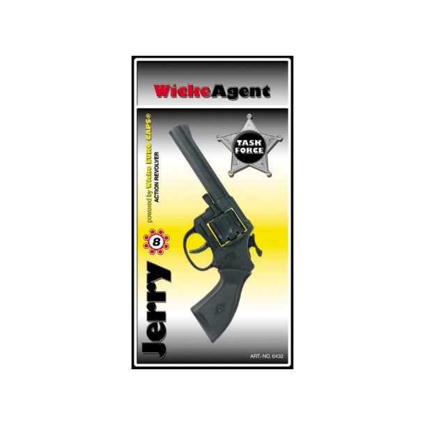 8 skuds revolver, Jerry i plast 31cm