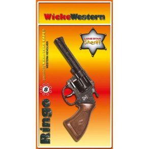 8 skuds revolver Ringo i metal