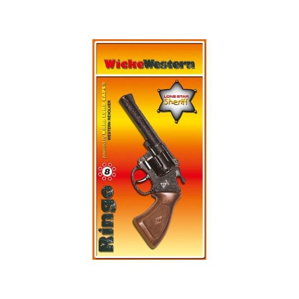 8 skuds revolver Ringo i metal