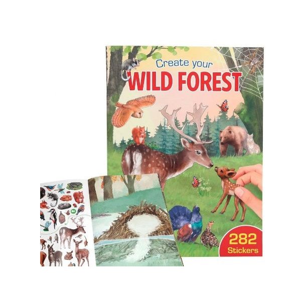 Create Your Wild Forest Aktivitetsbog 282 Stickers