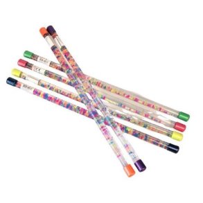 Cheerleaderstang med glitter og perler