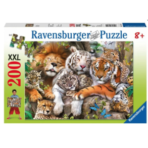 Ravensburger puslespil, 200 brikker med big cat nap